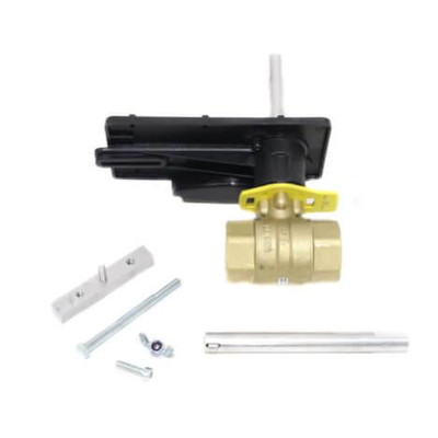 Honeywell 1" 2 Way Brass Threaded Control Ball Valve for DCA Actuator (15.3 Cv) 