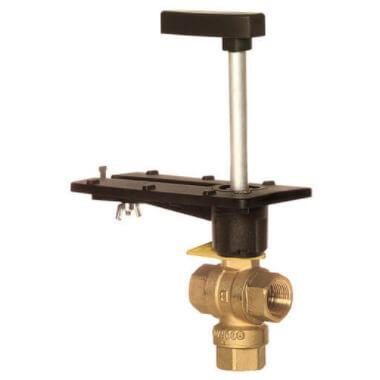 Honeywell 2" 3 Way Brass Threaded Control Ball Valve for DCA Actuator (109 Cv) 