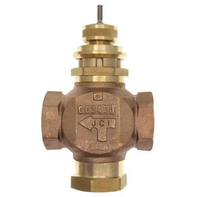 Johnson Controls 1" NPT 3 Way Mixing Valve Body (11.6 Cv) 