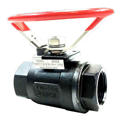  Flo-Tite S23-CS-YGG-L-032 1 1/4 Inch Ball Valve, NPT Ends, Fire Safe, Seal Welded, Fusion Series 