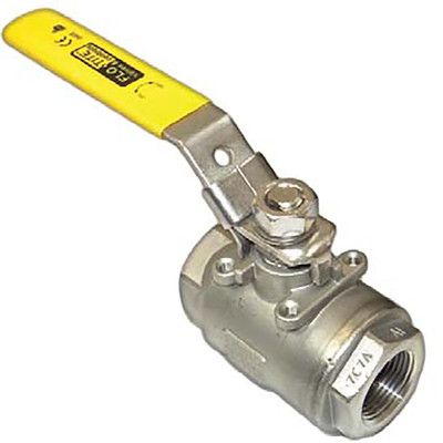  Flo-Tite S3000-SS-DGG-L-015 1/2 Inch Ball Valve, NPT Ends, Seal Welded, Flotron Series 