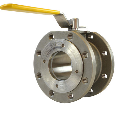  Flo-Tite W150-CS-FF-L-020 3/4 Inch Ball Valve, Full Port, Flanged Ends, Kompact Series 