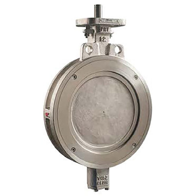  Pratt Industrial HP1-300-480-663A Wafer Butterfly Valve, ANSI 300, 48 Inch, WCB Body, CF8M Disc, 17-4 Stem, RTFE Seat 