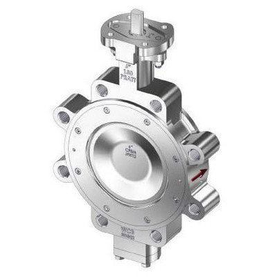  Pratt Industrial HE2-150-020-663C Lug Butterfly Valve, ANSI 150, 2 Inch, WCB Body, CF8M Disc, 17-4 Stem, RMTFE Seat 