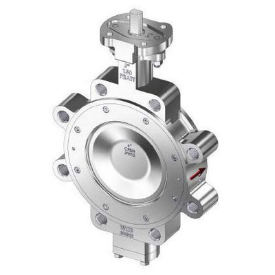  Pratt Industrial HE2-150-100-763C Lug Butterfly Valve, ANSI 150, 10 Inch, 316/CF8M Body, CF8M Disc, 17-4 Stem, RMTFE Seat 