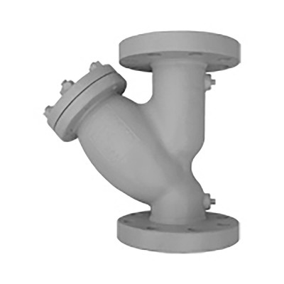  Titan Flow Control YS64C0400 4 Inch Y Strainer, Carbon Steel, ANSI Class 600, Flanged Ends, Bolted Cover, Epoxy Painted, Plugged Blow-off 