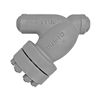  Titan Flow Control YS71C0400 4 Inch Y Strainer, Carbon Steel, ANSI Class 2500, Butt Weld Ends Sch. XXS, Epoxy Painted 
