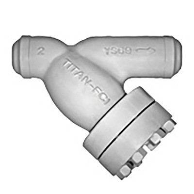  Titan Flow Control YS69S0300 3 Inch Y Strainer, Stainless Steel, ANSI Class 1500, Butt Weld Ends Sch. 160 