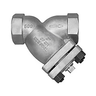  Titan Flow Control YS81BS0300 3 Inch Y Strainer, Stainless Steel, ANSI Class 600, Threaded Ends, Bolted Cover, Plugged Blow-off 