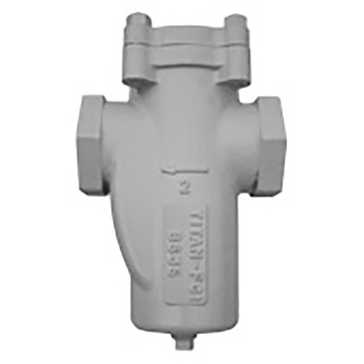  Titan Flow Control BS35C0038 3/8 Inch Basket Strainer, Carbon Steel, ASME Class 300, Threaded Ended, Quick Open Cover, Epoxy Painted 