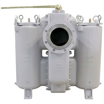  Titan Flow Control DS896C0200 2 Inch Duplex Strainer, Carbon Steel, ASME Class 300, Flanged Ends 