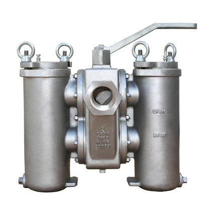  Titan Flow Control DS596S0125 1 1/4 Inch Duplex Strainer, Stainless Steel, ASME Class 150, Threaded Ends 