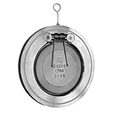 Titan Flow Control CV12S0400 4 Inch Check Valve, Wafer Type, Stainless Steel Body, PTFE Seat