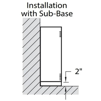  King Electric KCA-SO-66 2" Sub-base for 66" Cabinet 
