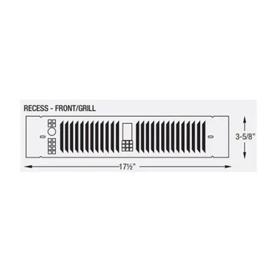  King Electric KTW-TG-B KTW Accy Surface Trim Grill Black 