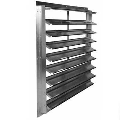  Soler And Palau 556020 20 In X 20 In Automatic Wall Shutter, Aluminum Blade, Single Or Double Panel 