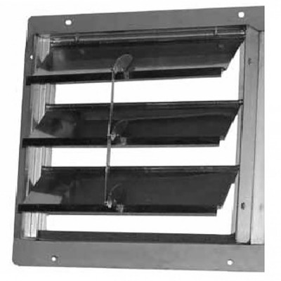  Soler And Palau 304SS16 16 In X 16 In Automatic Wall Shutter, Stainless Steel Blade 