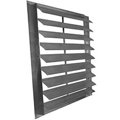  Soler And Palau EAS-HDGS42 42 In X 42 In Automatic Wall Shutter, Aluminum Blade, Single Or Double Panel 
