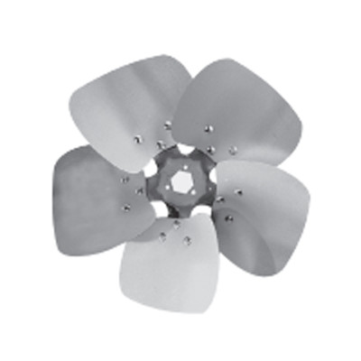 Lau 60720801 Y02Y12A1227CCW 12 Inch Diameter 5 Blade Heavy Duty Condenser Style Propeller, Aluminum Image 1