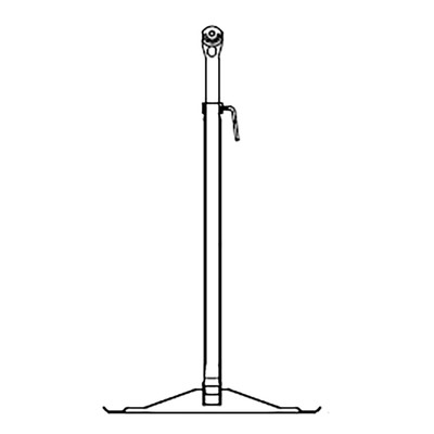 Triangle 2430PB-AMB Pole and Base Assembly Pedestal Base