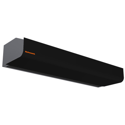 Schwank AC-KE60-60-BK 60 Inch Air Curtain, 1592 CFM,  600V/3Ph, Electric Heat, Black
