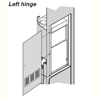  Amana AVLWP01A-L VTAC Louvered Wall Access Panel and Return Air Grille, LEFT Hand Swing 