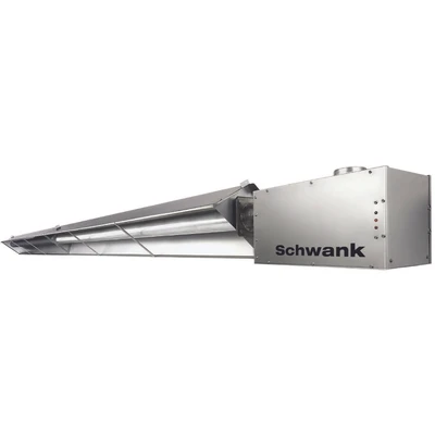 duraSchwank STWS-130-40-AN Harsh Environment Tube Heater, Natural Gas, 120V Burner, 24V Controls, 125,000 BTUH, 40 Ft Straight Tube, 1 Stage