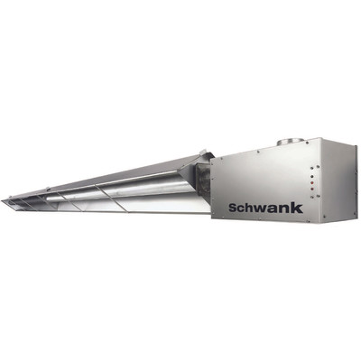 duraSchwank STW2S-130-40-AN Harsh Environment Tube Heater, Natural Gas, 120V Burner, 24V Controls, 125,000 BTUH, 40 Ft Straight Tube, 2 Stage
