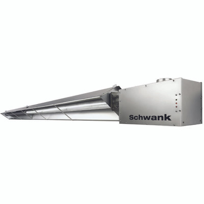 duraSchwank STW2-80-20-AN Harsh Environment Tube Heater, Natural Gas, 120V Burner, 24V Controls, 80,000 BTUH, 20 Ft Straight Tube, 2 Stage