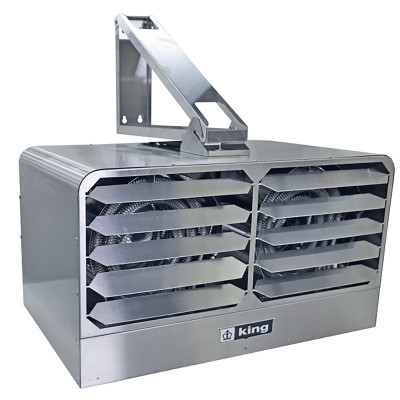 King Electric KBS4825-3-T-B3 Double Electric Unit Heater With Bracket, Thermostat, 24V Control, 25KW, 480V/1Ph