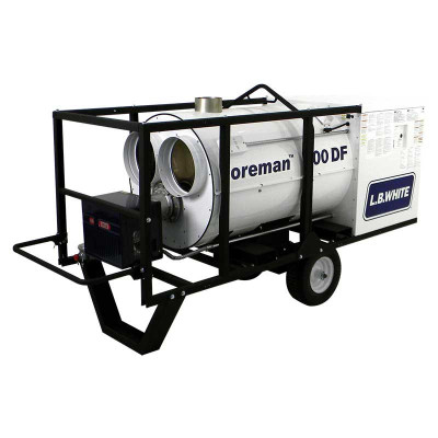  LB White Foreman 500 DF LINK Capable Indirect-Fired Vented Heater, Dual Fuel Natural Gas Or Propane, 500000 BTUH Input 