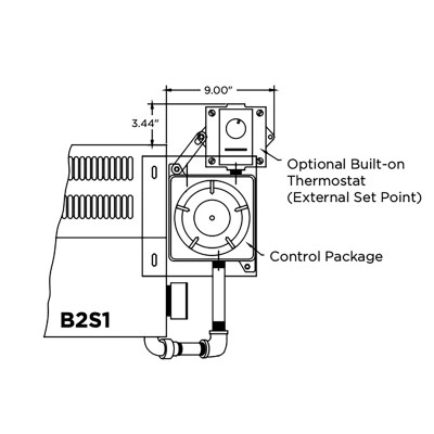 Berko / Marley / QMark B2S1 Factory Installed Electric Control Option, With Thermostat, Classes I And II, Groups C, D, E, F And G