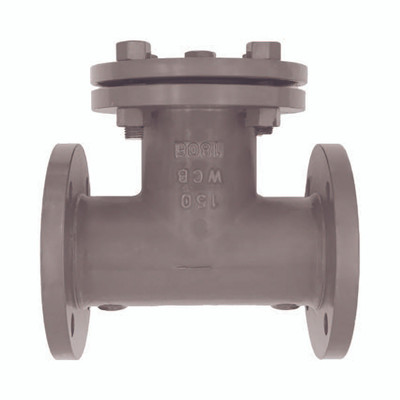 Titan Flow Control CT21C0600 6 Inch Tee Strainer, Carbon Steel, ASME Class 150, Flanged Ends, Bolted Cover
