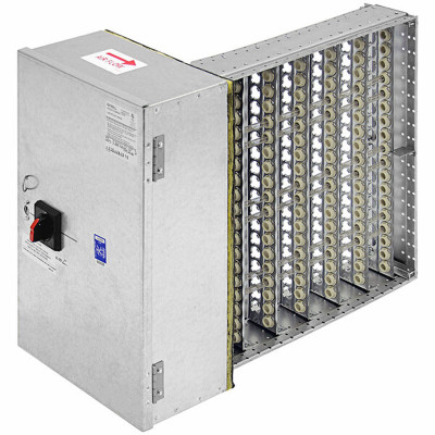 Markel 4PD10-1810-1-3 Electric Duct Heater, 10KW, 1 Step, 480V/3Ph, 17.5 In. W x 9.0 In. H Element