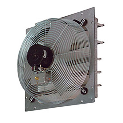 TPI CE18-DS 18 Inch Direct Drive Shutter Mounted Exhaust Fan, 3 Speed, 1/8 HP, 2300 CFM, 120V/1Ph