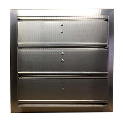 Keenan & Meier KM32A1H30X30UNWMA 30 In X 30 In Damper, Rear Flange, Heavy Duty Blade, Motor Operator