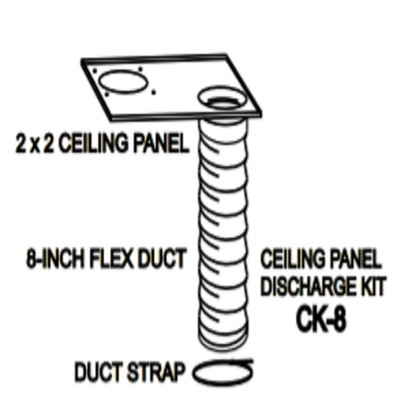  OceanAire CK-8 8 Inch Ceiling Discharge Kit 