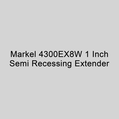  Markel 4300EX8W 1 Inch Semi Recessing Extender, White Color 