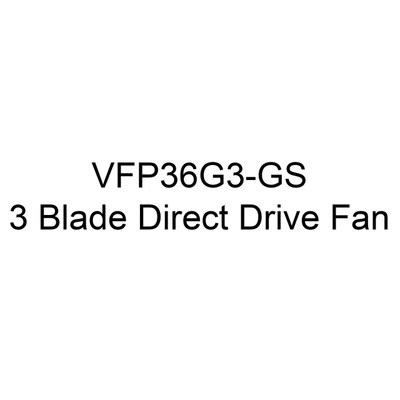  J&D Manufacturing VFP36G3-GS 36 Inch Fiberglass Exhaust Fan, Poly Shutter, 7,701 CFM, Direct Drive, 230/460V/3Ph 