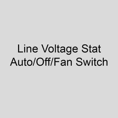 Sterling 11AS-U2 Line Voltage Stat, Auto/Off/Fan Switch, SPST