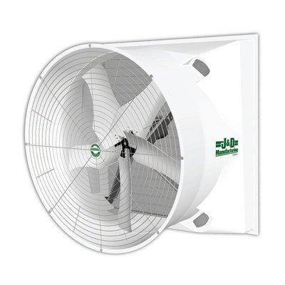  J&D Manufacturing VMTA72A5C33E 72 Inch Exhaust Fan With Cone, Aluminum Shutter, 42,455 CFM, Torque Drive, 230/460V/3Ph 