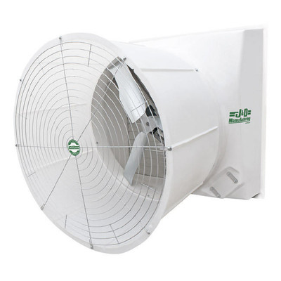  J&D Manufacturing VMTP55G3C23-SL 55 Inch Fiberglass Fan, Poly Shutter, 27,986 CFM, ECM Motor, Direct Drive, 230/460V/3Ph 