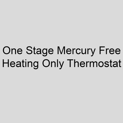 Sterling 11AS-G9 One Stage Mercury Free Heating Only Thermostat