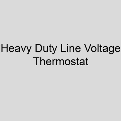 Sterling 1103209000 Heavy Duty Line Voltage Thermostat