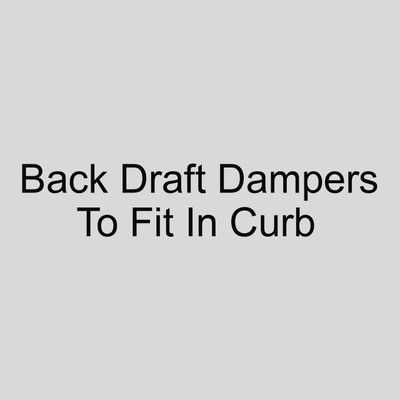  TPI CD-30 30 Inch Back Draft Damper To Fit In Curb 