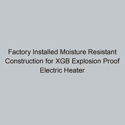 Norseman Factory Installed Moisture Resistant Construction for XGB Explosion Proof Electric Heater 