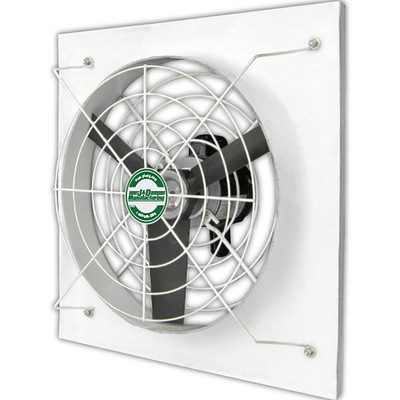  J&D Manufacturing VPP24F12P 24 Inch Fiberglass Panel Fan, 6,080 CFM, Direct Drive, 115/230V/1Ph 