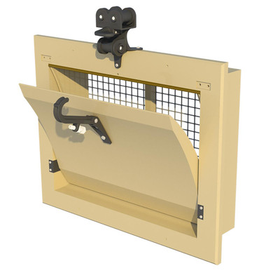  J&D Manufacturing TPI-1800-VFG-C-Y TPI Polytechnics Wall Inlet, Bi-Directional, Yellow 