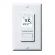  Honeywell PLS750C1000 120v Econoswitch TM 7 Day Programmable Wall Switch With Solar Timetable, Up To 2 