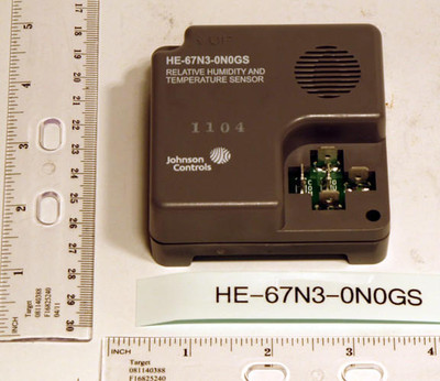  Johnson Controls HE-69135NS-0 Humidity Element; Surface Mount Duct Humidity Elementw/Nickel Temp Sensor 1.0k O 